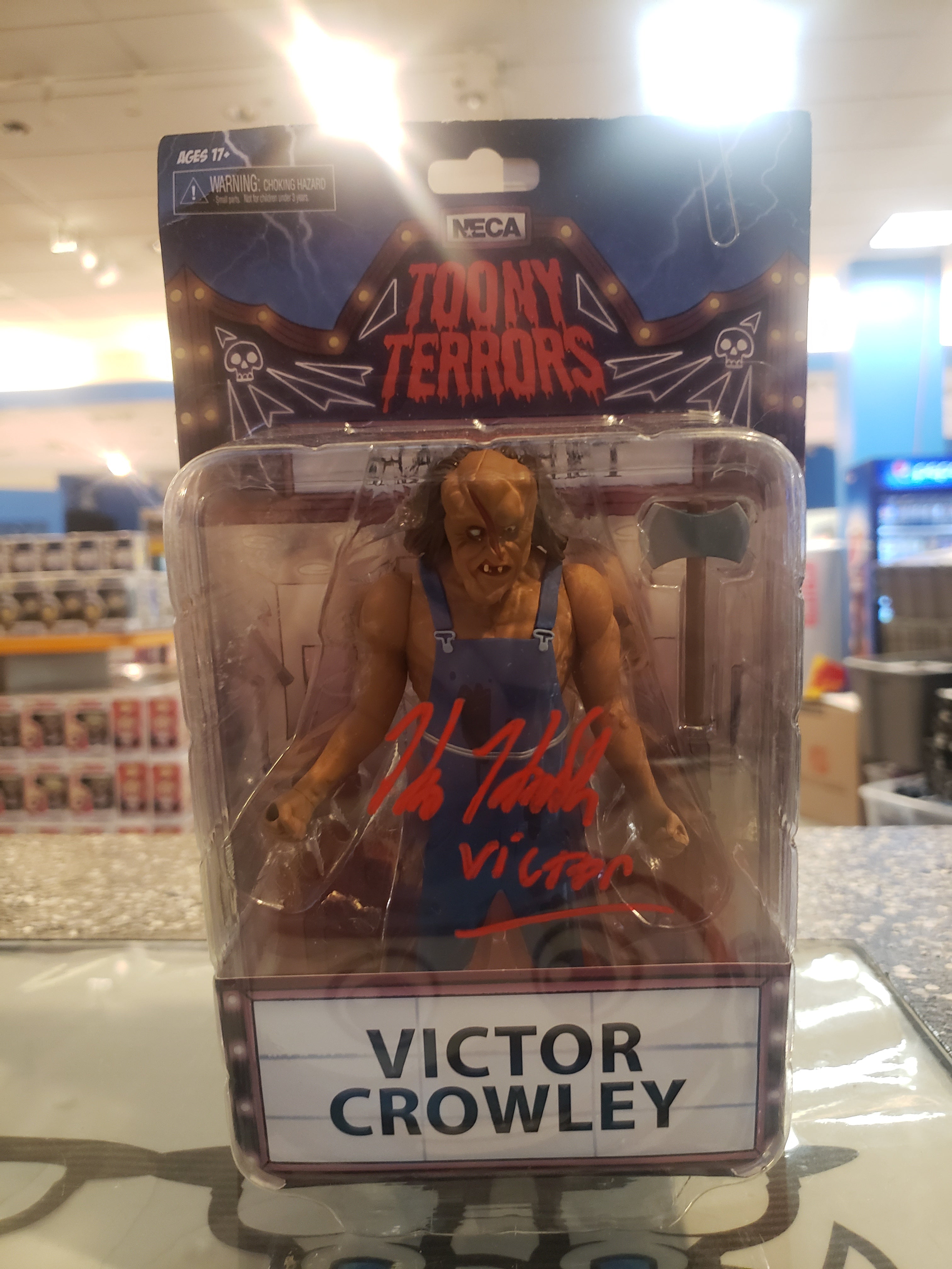Toony Terrors - Victor Crowley (Signed by Kane Hodder W/ JSA)