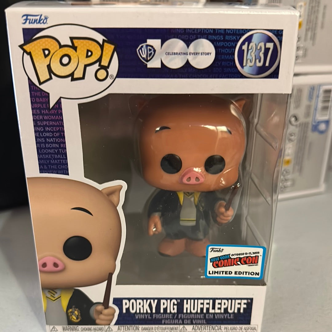 Porky Pig Hufflepuff 1337 (NYCC Sticker)