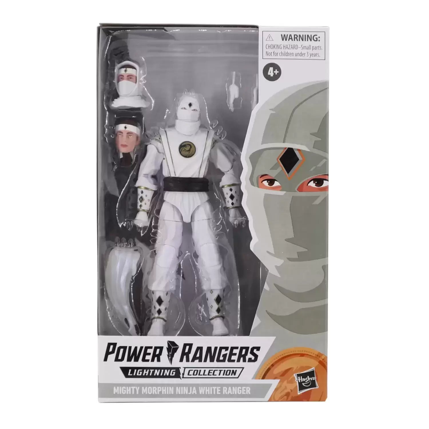 Power Rangers Lightning Collection : Mighty Morphin Ninja White Ranger (Opened)